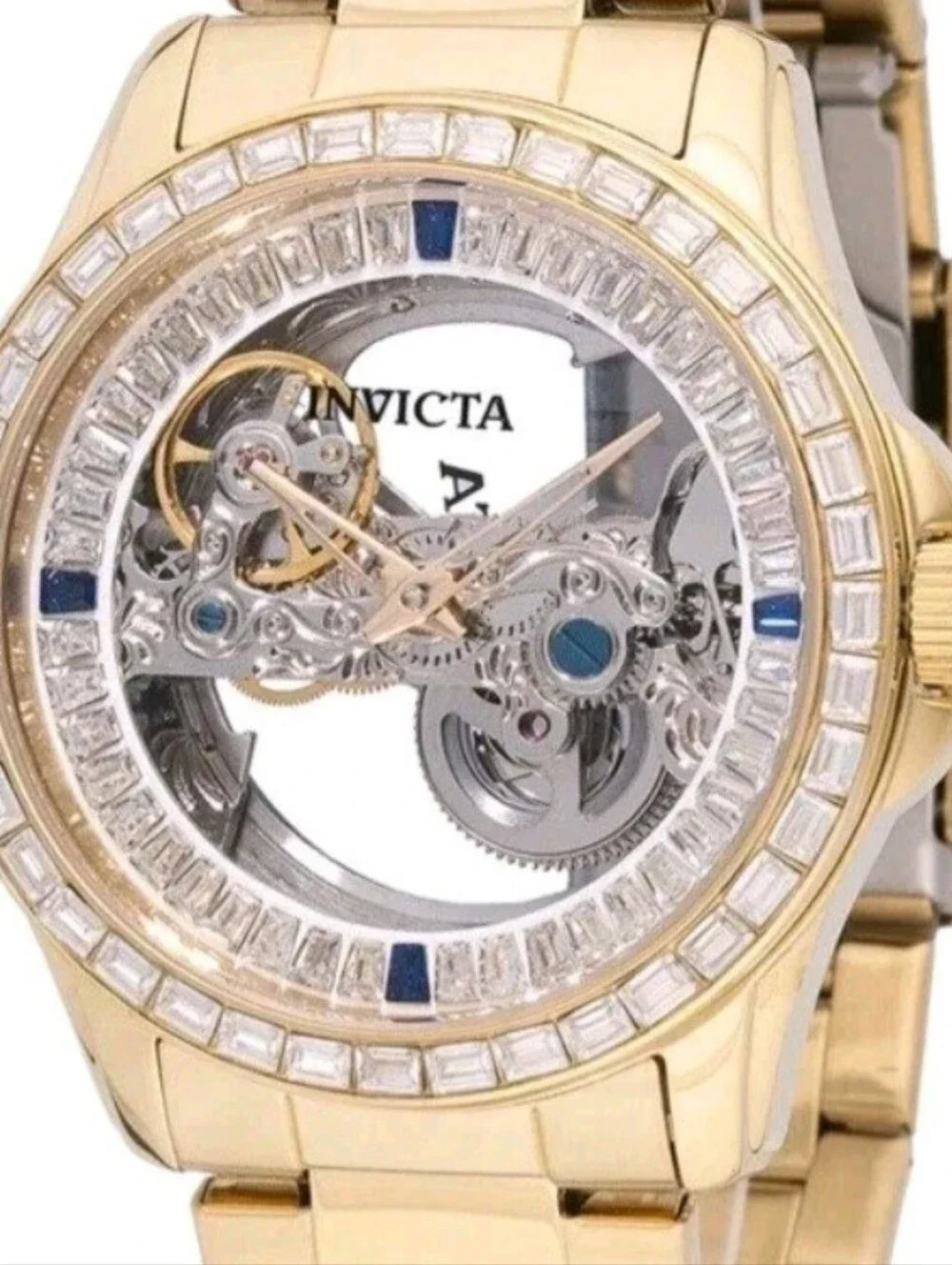 Invicta Objet D Art Idyll Automatic Men's Watch w/ Skeleton Dial - 43mm. Gold
